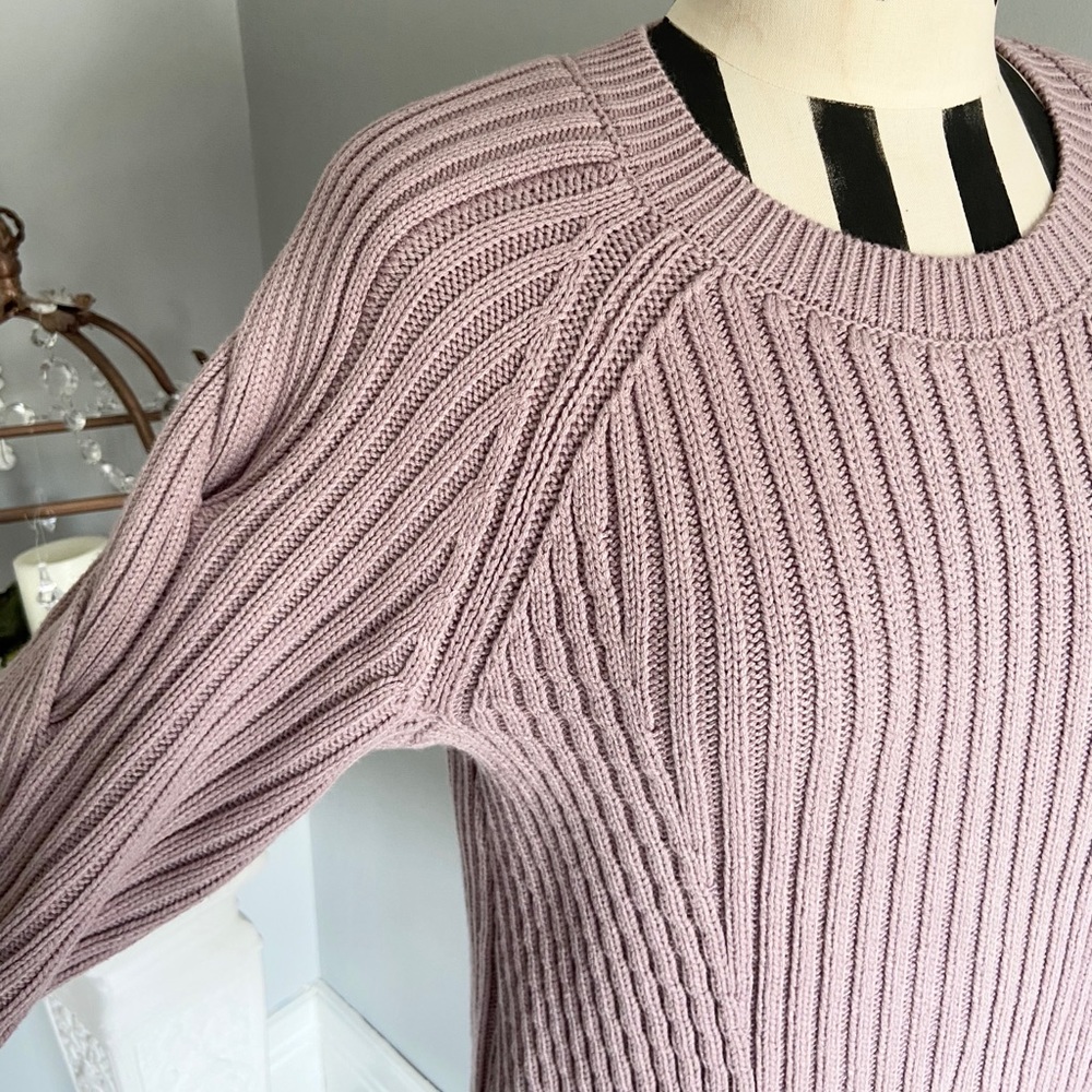 Simply Vera Wang lavender chunky sweater - Picture 8 of 11